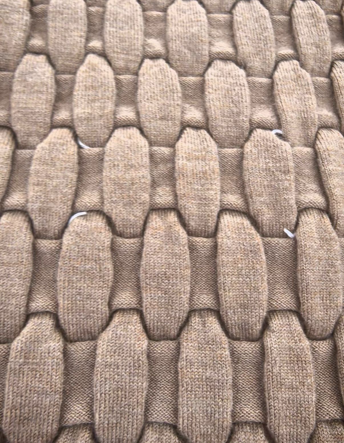 Maison Margiela Maison Margiela Wool "Armor" Scarf in Camel Size ONE SIZE - 6 Thumbnail