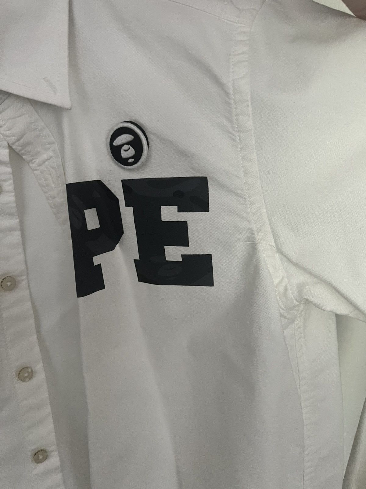 Aape Aape by bathing ape camo letter dress shirt Size US S / EU 44-46 / 1 - 11 Thumbnail