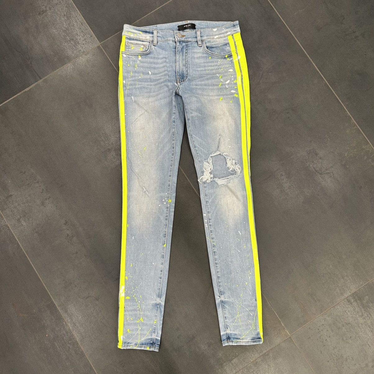 #76201 Amiri Neon Stripe Jean