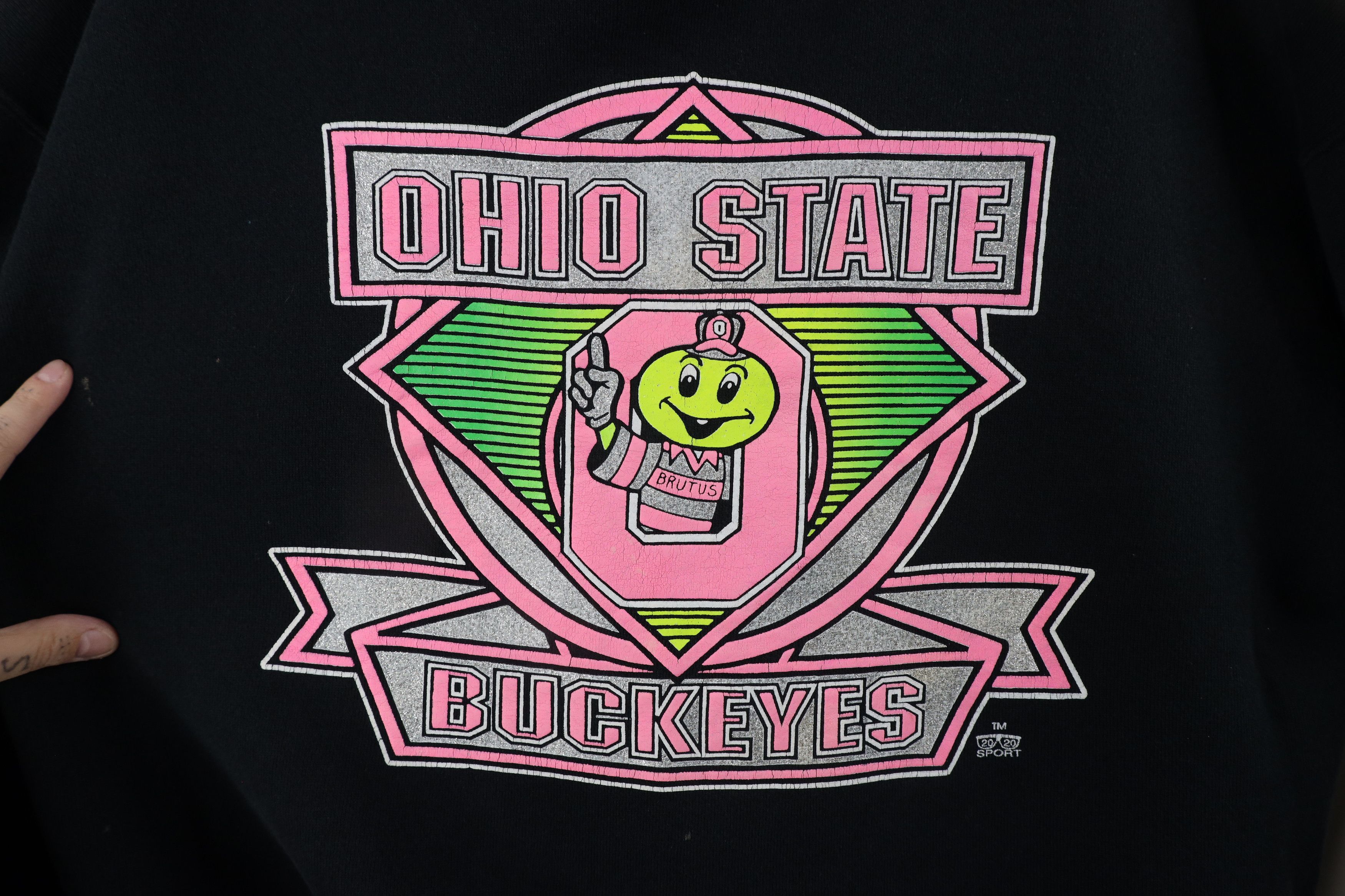 Vintage Vintage 90s Ohio State University Crewneck Sweatshirt USA Size XL / US 12-14 / IT 48-50 - 4 Thumbnail