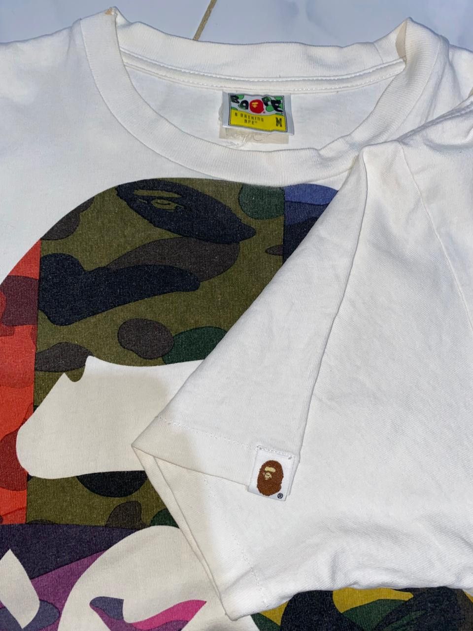 Bape Bape big face tshirt Size US M / EU 48-50 / 2 - 5 Thumbnail