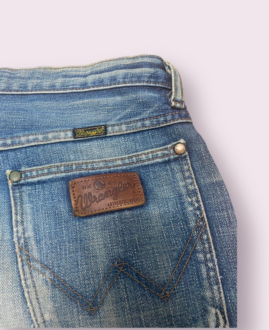 If Six Was Nine 💥FLARE💥VINTAGE WRANGLER WESTERN SYLE DENIM Size 30" / US 8 / IT 44 - 16 Thumbnail