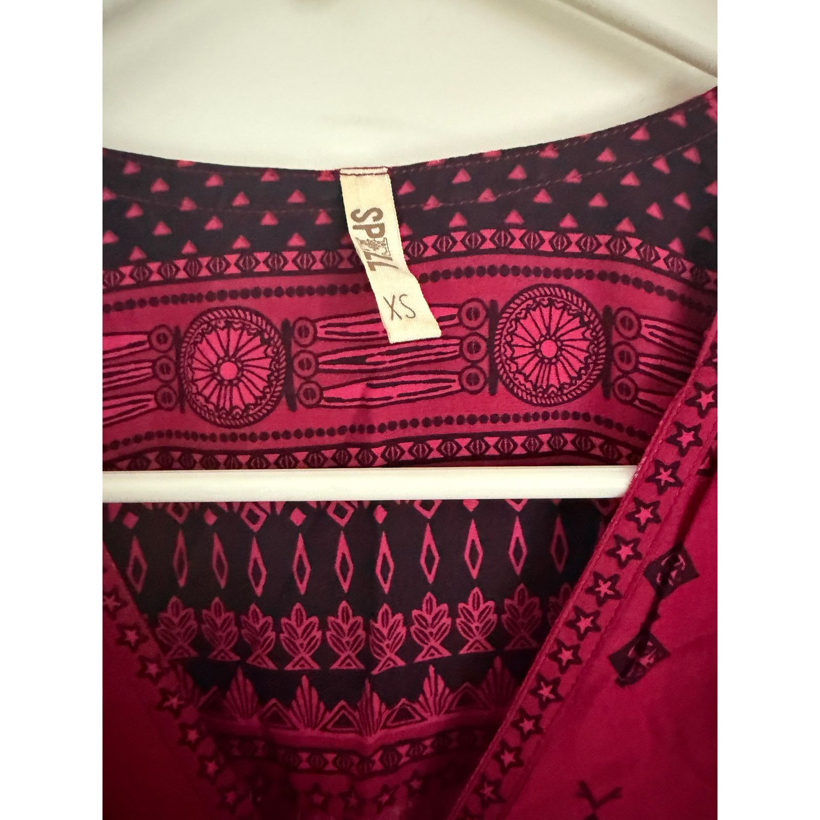 Spell Spell & The Gypsy Phoenix Play Dress Magenta Boho Mini XS Size XS / US 0-2 / IT 36-38 - 8 Thumbnail