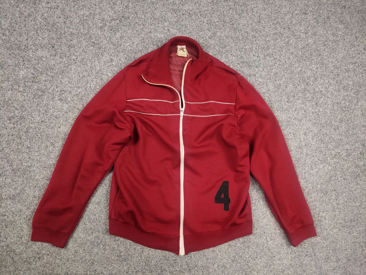 Champion Rare Vintage 50's Champion Logo 4 Red Zip Light Track Jacket Size US M / EU 48-50 / 2 - 8 Thumbnail