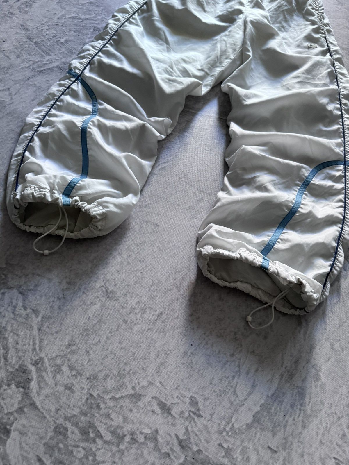 Nike × Vintage 00s Nike Vintage Nylon Joggers Baggy Pants Drill Size US 33 - 3 Thumbnail