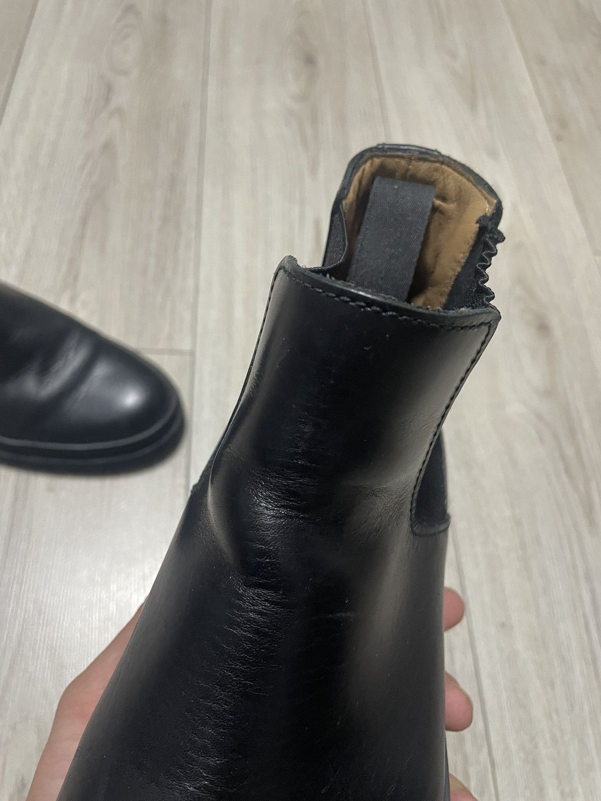 A.P.C. APC Leather Chelsea Black Classic Boot 27.5 cm Size US 10 / EU 43 - 22 Thumbnail