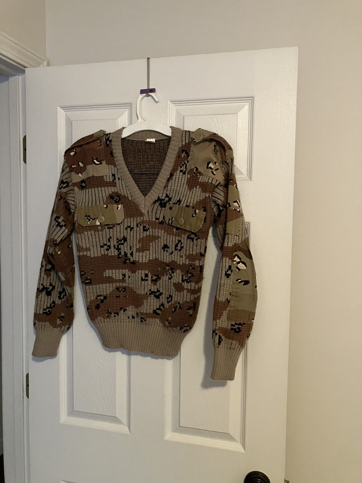 Vintage Vintage Military Camo Sweater Desert Camo Rib Knit Sweater Size US S / EU 44-46 / 1 - 1 Thumbnail