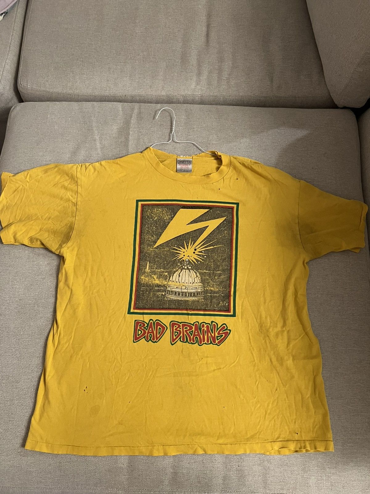 Vintage 1980’s Bad Brains “Banned in DC” Tee Size US L / EU 52-54 / 3 - 1 Thumbnail