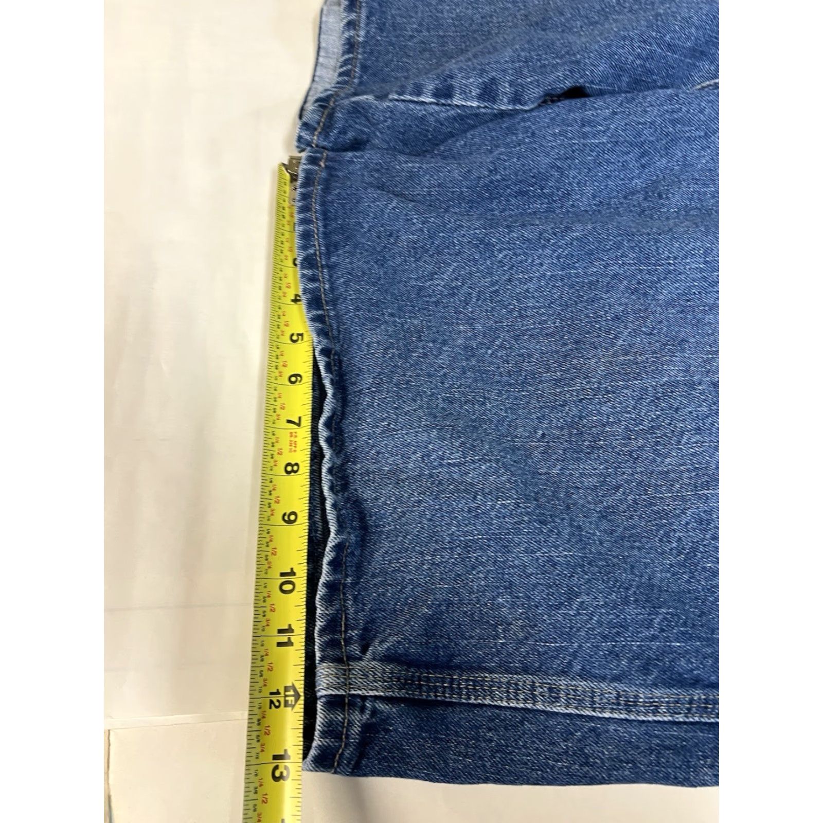 Dickies Dickies Mens Carpenter Jean Shorts Blue Denim Cotton Casual Workwear Utility Shorts Size US 32 / EU 48 - 7 Thumbnail