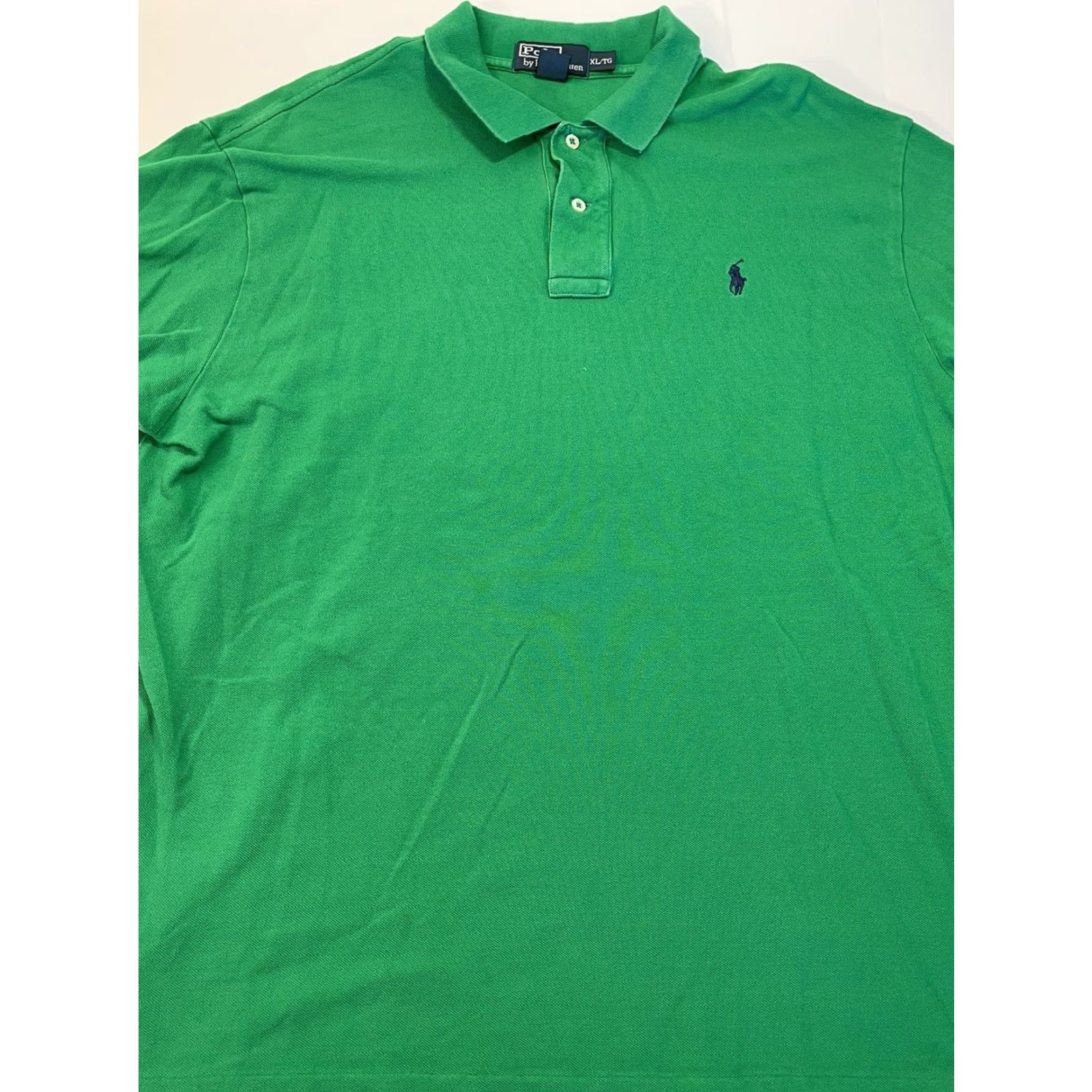 Polo Ralph Lauren VINTAGE Polo Ralph Lauren Polo Shirt Golf Mens XL Green 90s Short Sleeve Classic Logo Men Size US XL / EU 56 / 4 - 2 Thumbnail