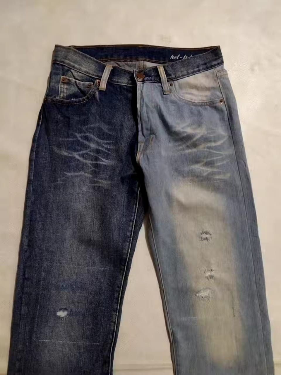 Other Hot Ticket 2 Tone Straight Denim Size US 29 - 2 Thumbnail