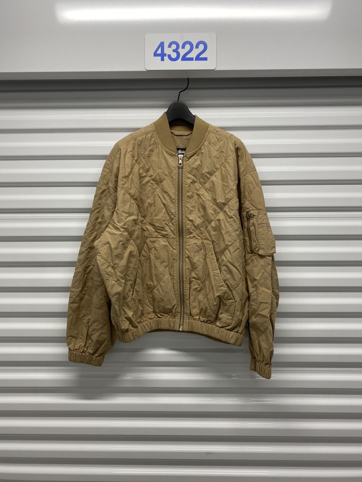 Stussy Summer Stussy Lightweight Cotton Bomber Jacket Khaki - Small Size US S / EU 44-46 / 1 - 1 Thumbnail