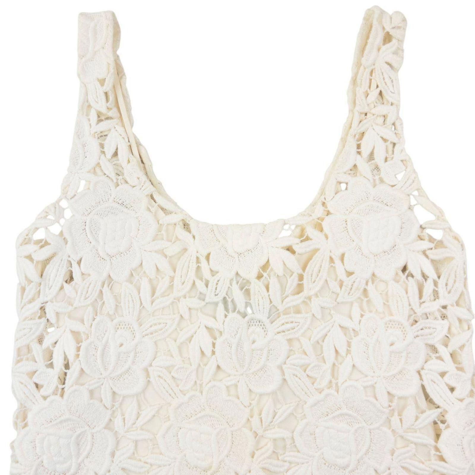 Prada Vintage 2011 Prada Floral Lace Dress Womens Size S Size S / US 4 / IT 40 - 4 Thumbnail