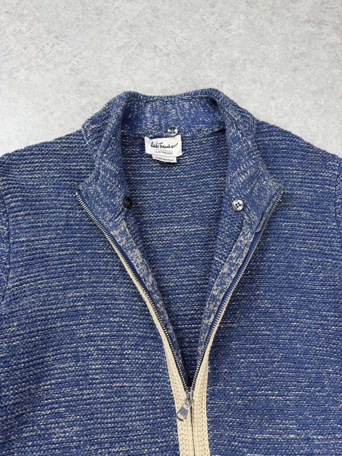 Other Luis Trenker Italy Knit Cardigan Blue Zip Sweater Size M Size US M / EU 48-50 / 2 - 10 Thumbnail