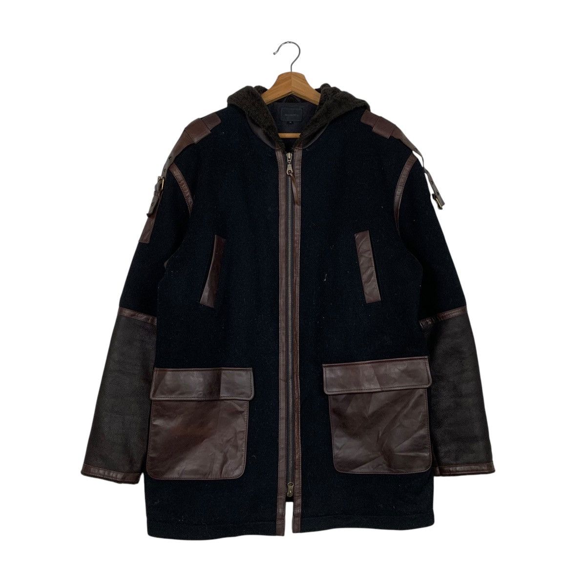 Japanese Brand Japanese Brand Acoustic Wool Leather Jacket Size US M / EU 48-50 / 2 - 1 Thumbnail