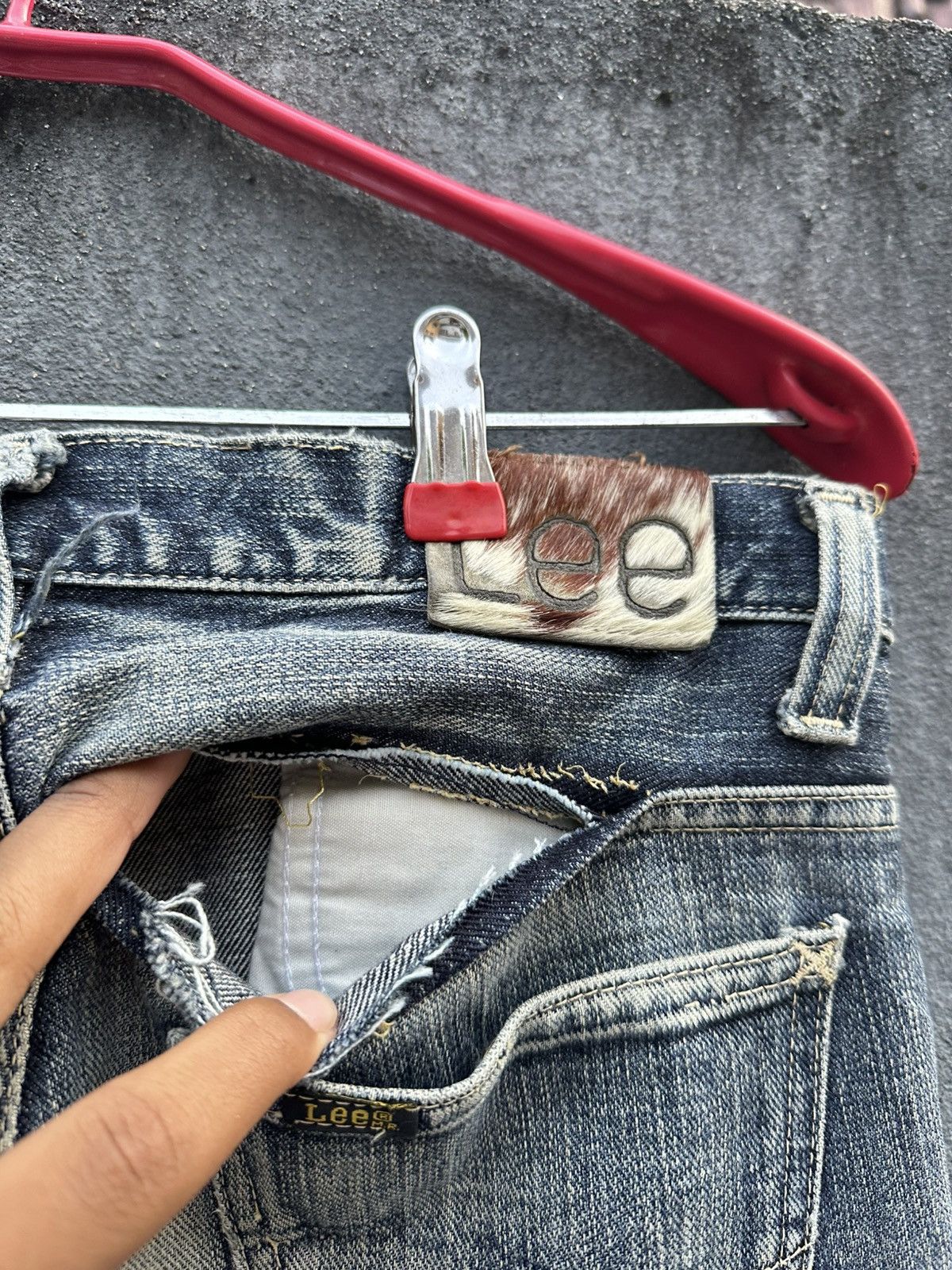 Lee 👹Vintage Lee Riders Washed Straight Cut Jeans Size US 27 - 7 Thumbnail
