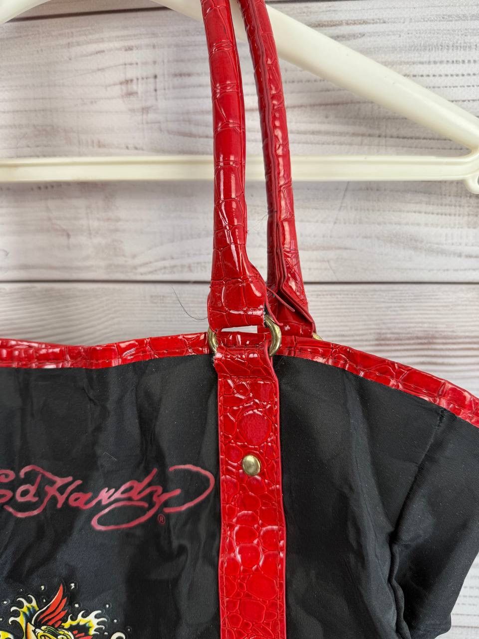 Ed Hardy Ed Hardy Bag Shoulder Big Logo Vintage Monogram Size ONE SIZE - 7 Thumbnail
