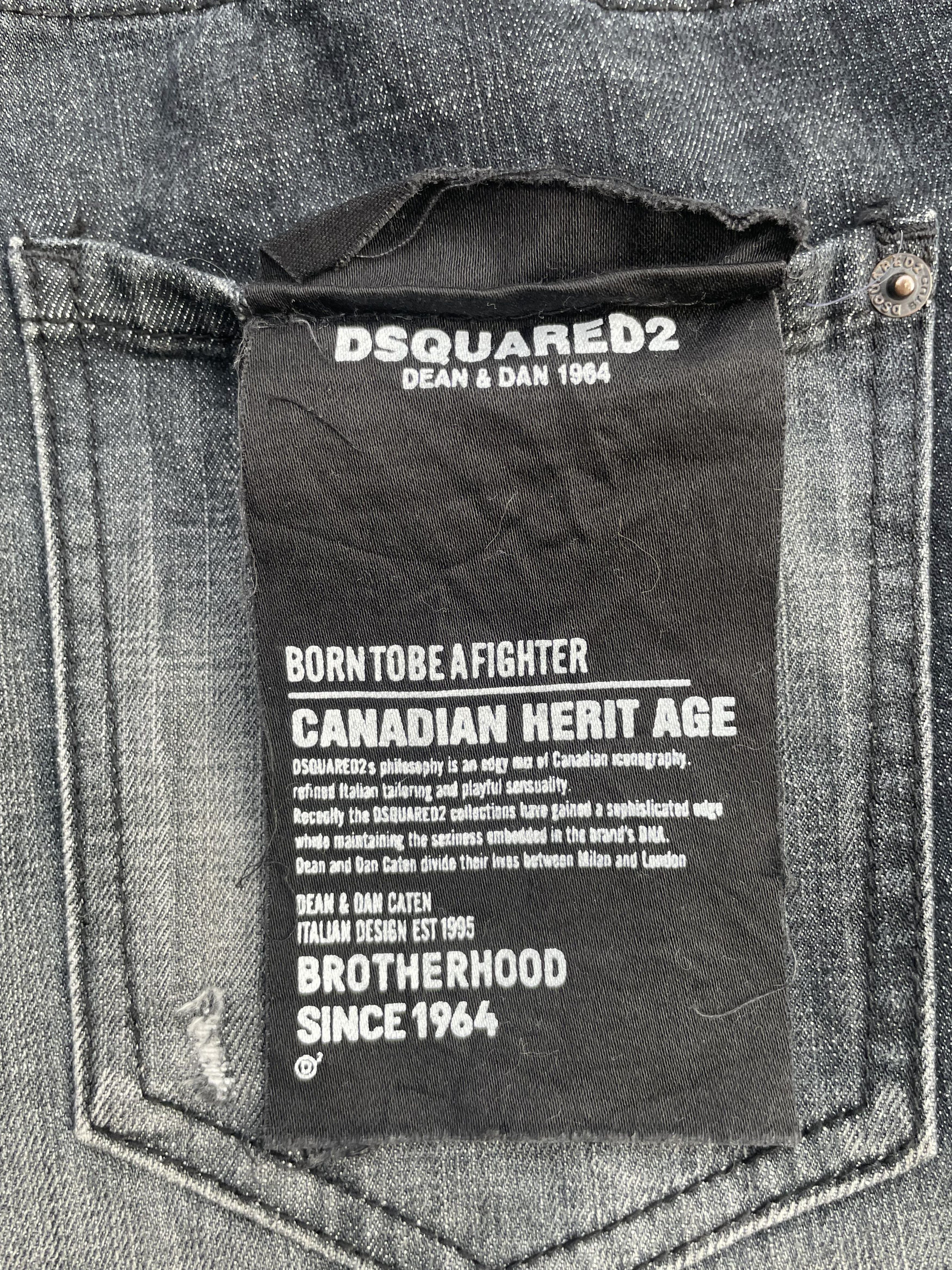 Designer Distresed Custom Dsquared2 Denim Size US 35 - 11 Thumbnail