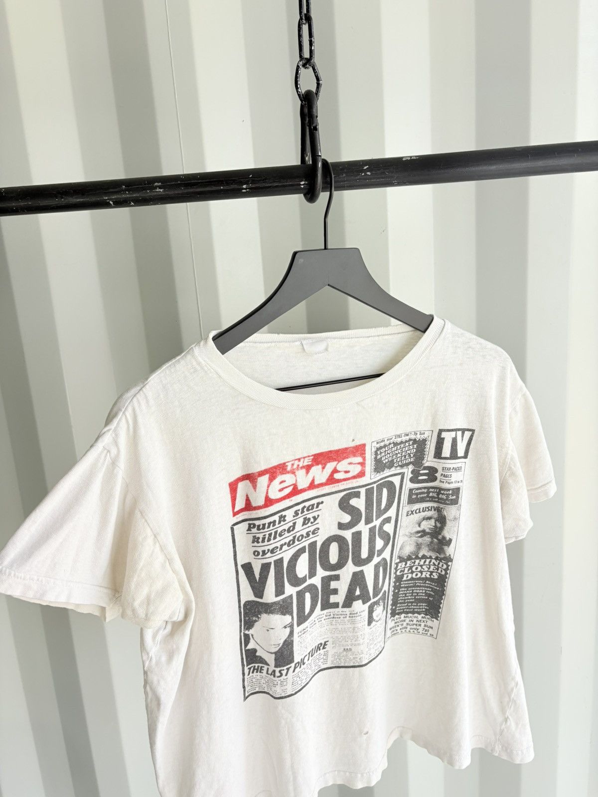 Band Tees Thrashed Sid Vicous Faded Distressed Grunge Band Size US M / EU 48-50 / 2 - 2 Thumbnail