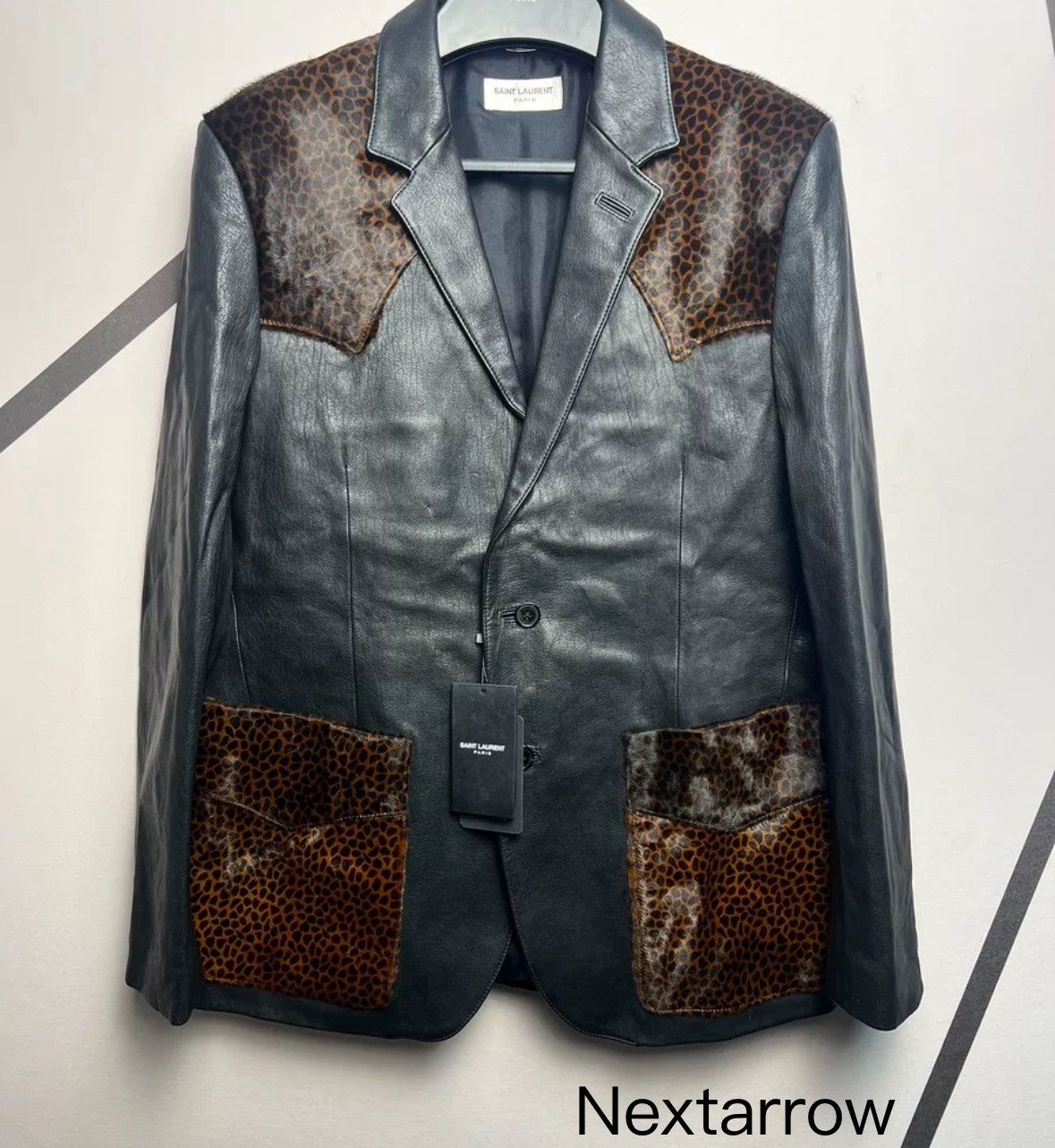 Saint Laurent Paris × Yves Saint Laurent Saint Laurent SLP genuine 14 spliced lambskin suit Size US L / EU 52-54 / 3 - 1 Thumbnail