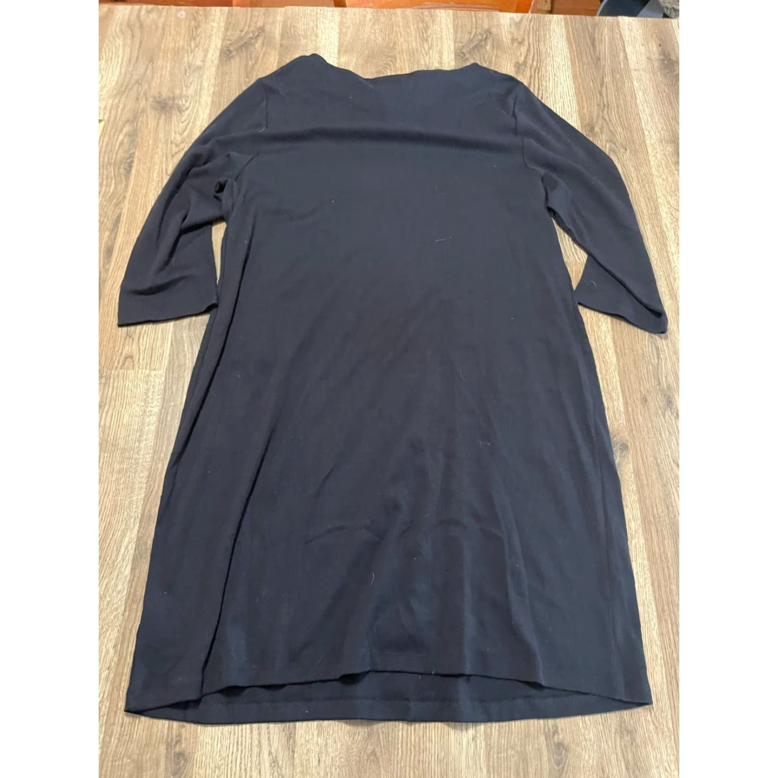 Vintage Karen Scott Dress Women's XL Black Long Sleeve Studded Size XL / US 12-14 / IT 48-50 - 2 Thumbnail