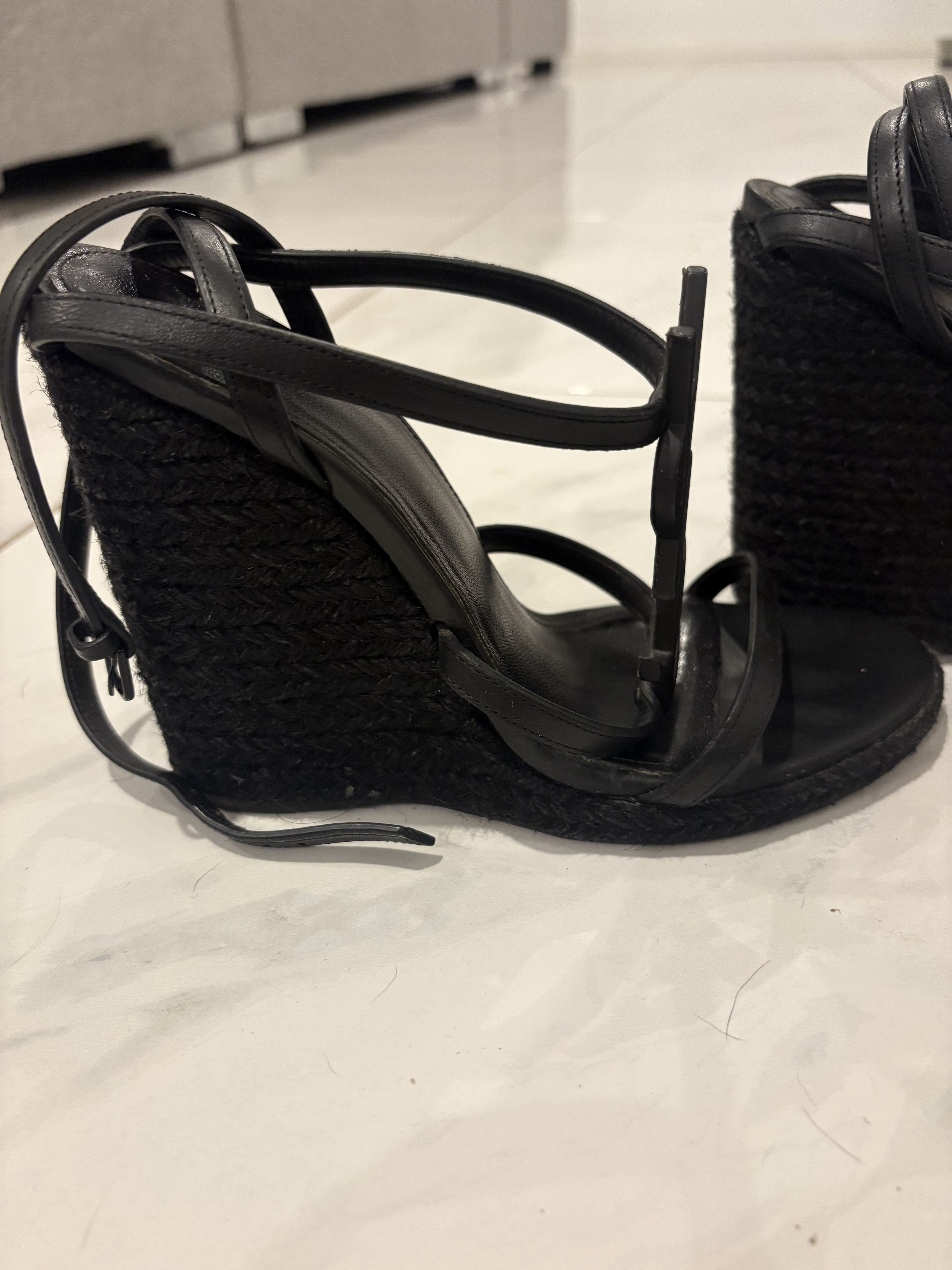 Yves Saint Laurent YSL Cassandra Wedges Size US 6 / IT 36 - 6 Thumbnail