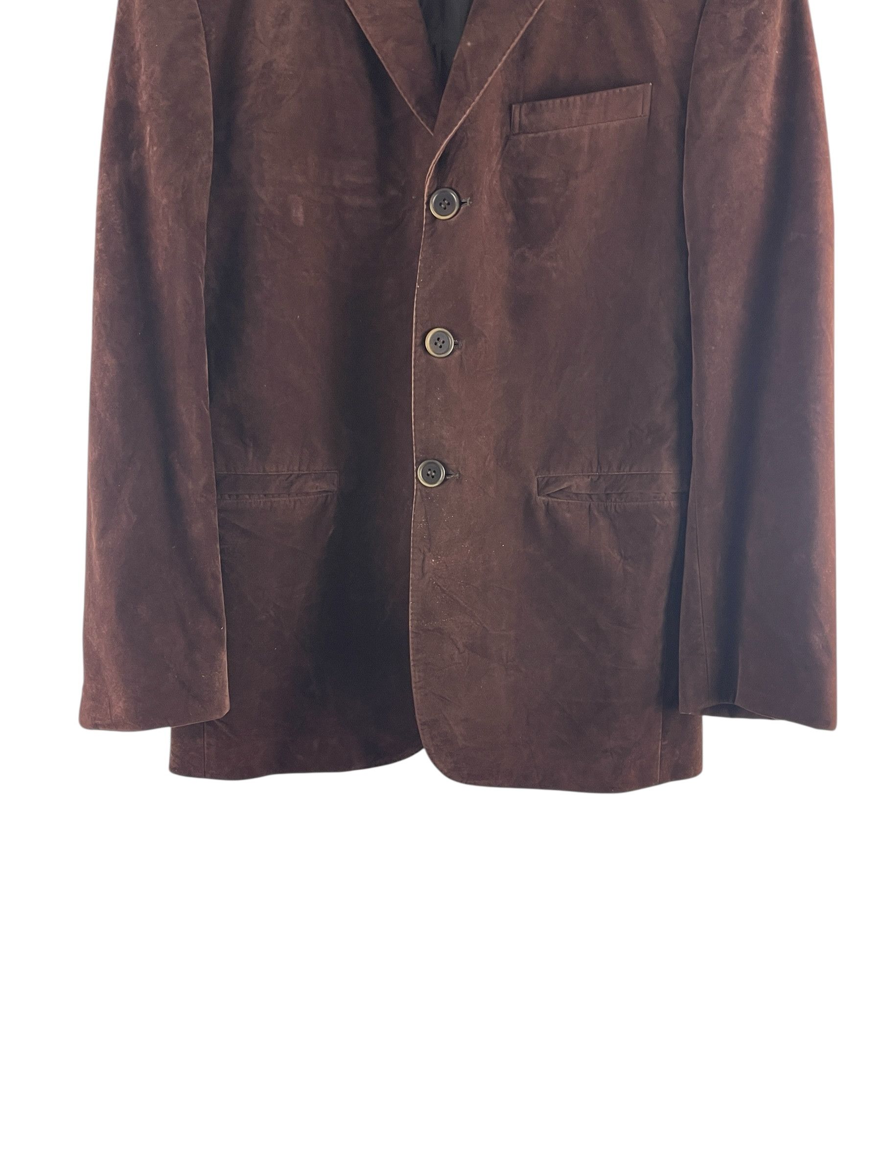 Yohji Yamamoto A.A.R Yohji Yamamoto Rayon Flock Blazer Brown Early by Yohji Size US L / EU 52-54 / 3 - 10 Thumbnail