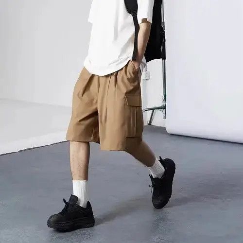 Japanese Brand 21SS Indigo Union Japan Khaki Oversized Chino Shorts Size US 32 / EU 48 - 3 Thumbnail