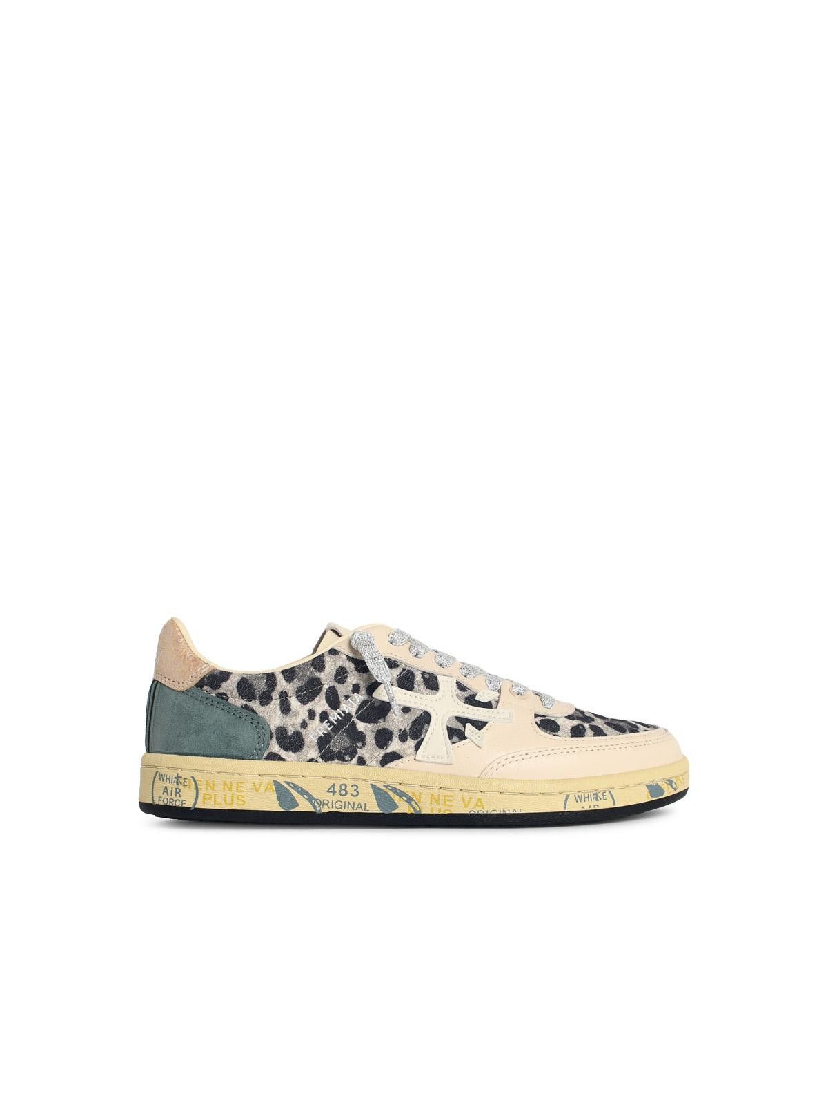 Premiata PREMIATA 'Basket Clad' Leopard Print Leather Blend Sneakers Size US 8 / IT 38 - 1 Thumbnail