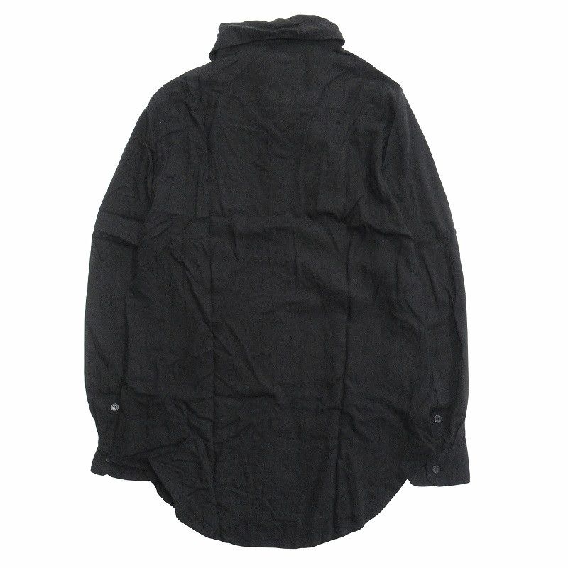 Yohji Yamamoto YOHJI YAMAMOTO POUR HOMME scarf collar shirt Size US M / EU 48-50 / 2 - 2 Thumbnail
