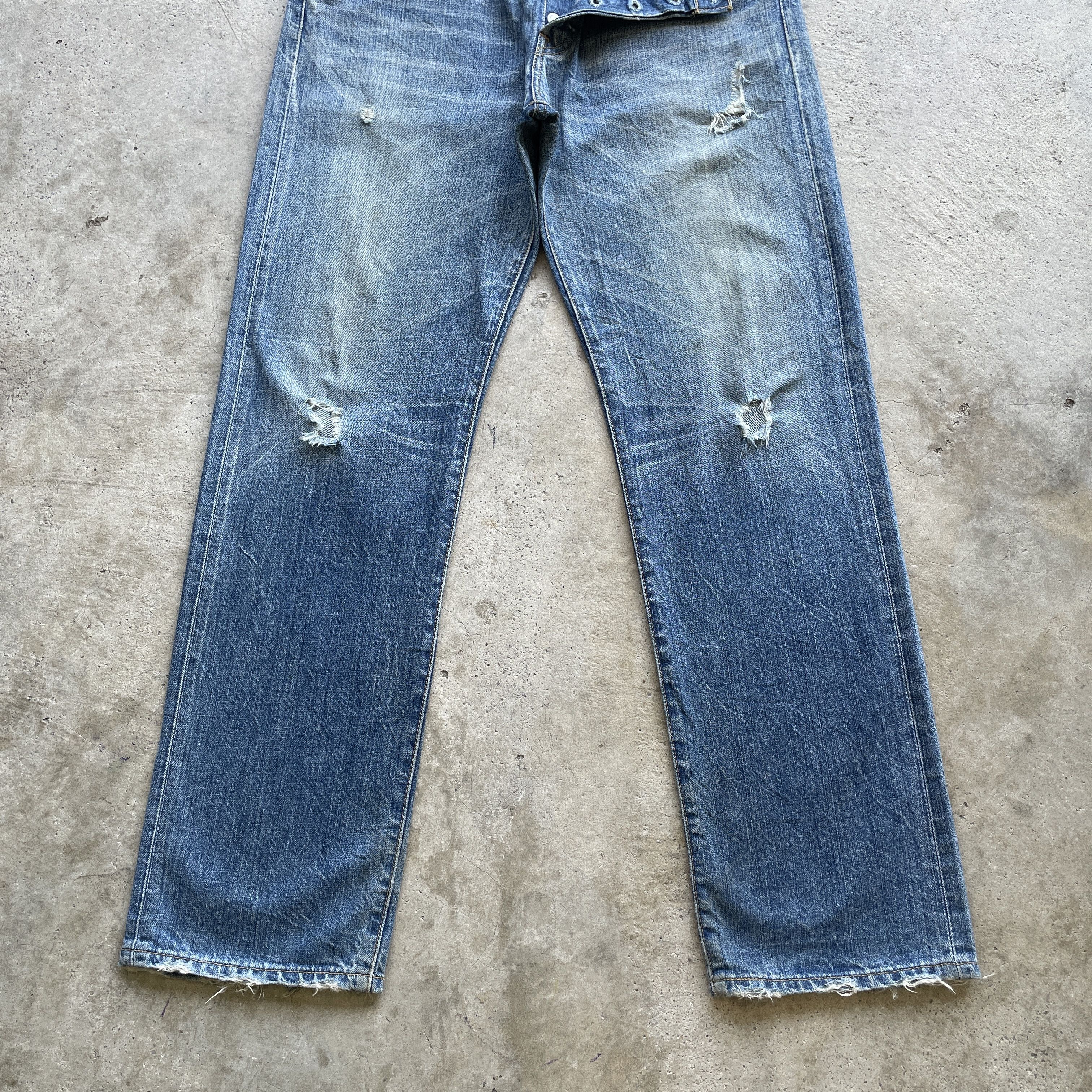 Levi's W34 Vintage Levi’s 501 Faded Jeans Distressed Denim Pants Size US 34 / EU 50 - 5 Thumbnail