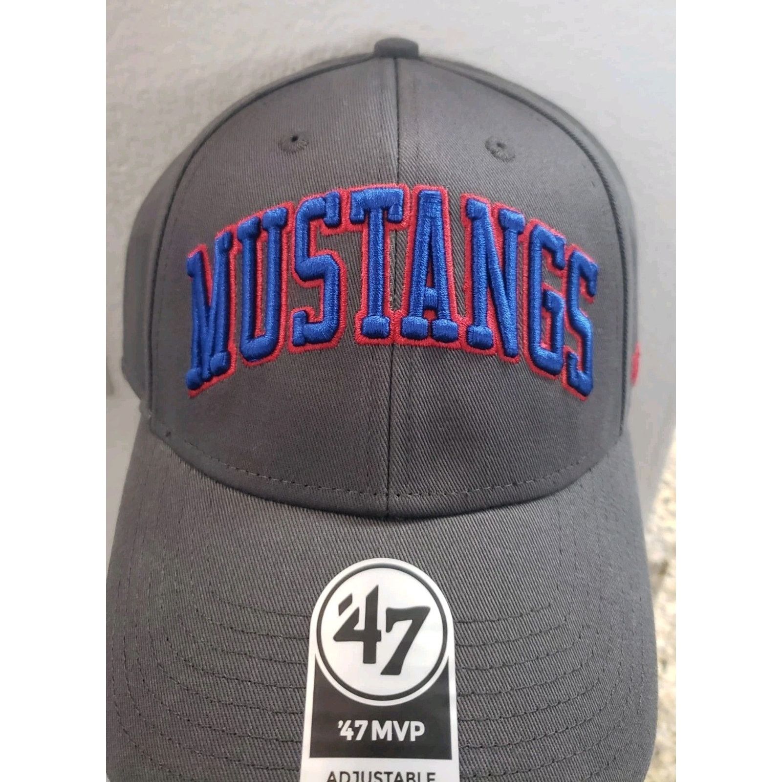 47 Southern Methodist SMU Mustangs Hat MVP Charcoal 47 Brand Size ONE SIZE - 1 Thumbnail