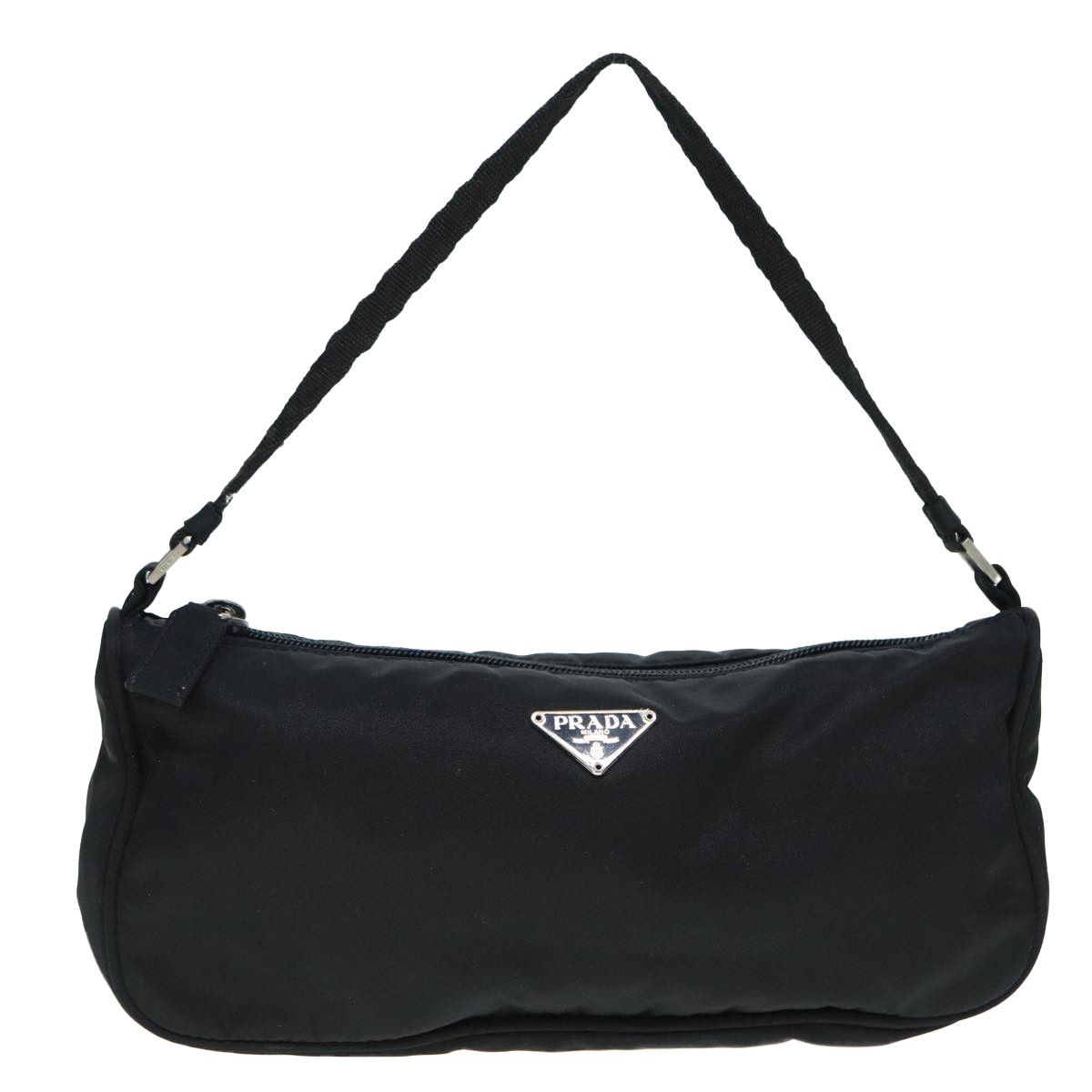 Prada Tessuto Black Synthetic Clutch Bag (Pre-Owned) Size ONE SIZE - 1 Thumbnail