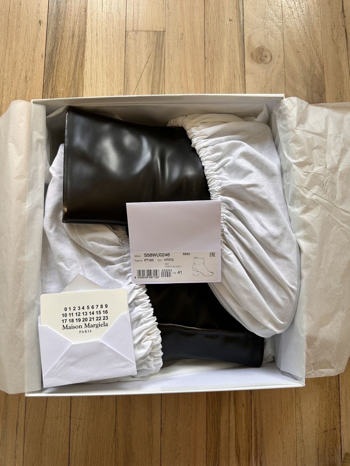 Maison Margiela Tabi Metallic Silver/Gold Ankle Boots Size US 11 / IT 41 - 6 Thumbnail