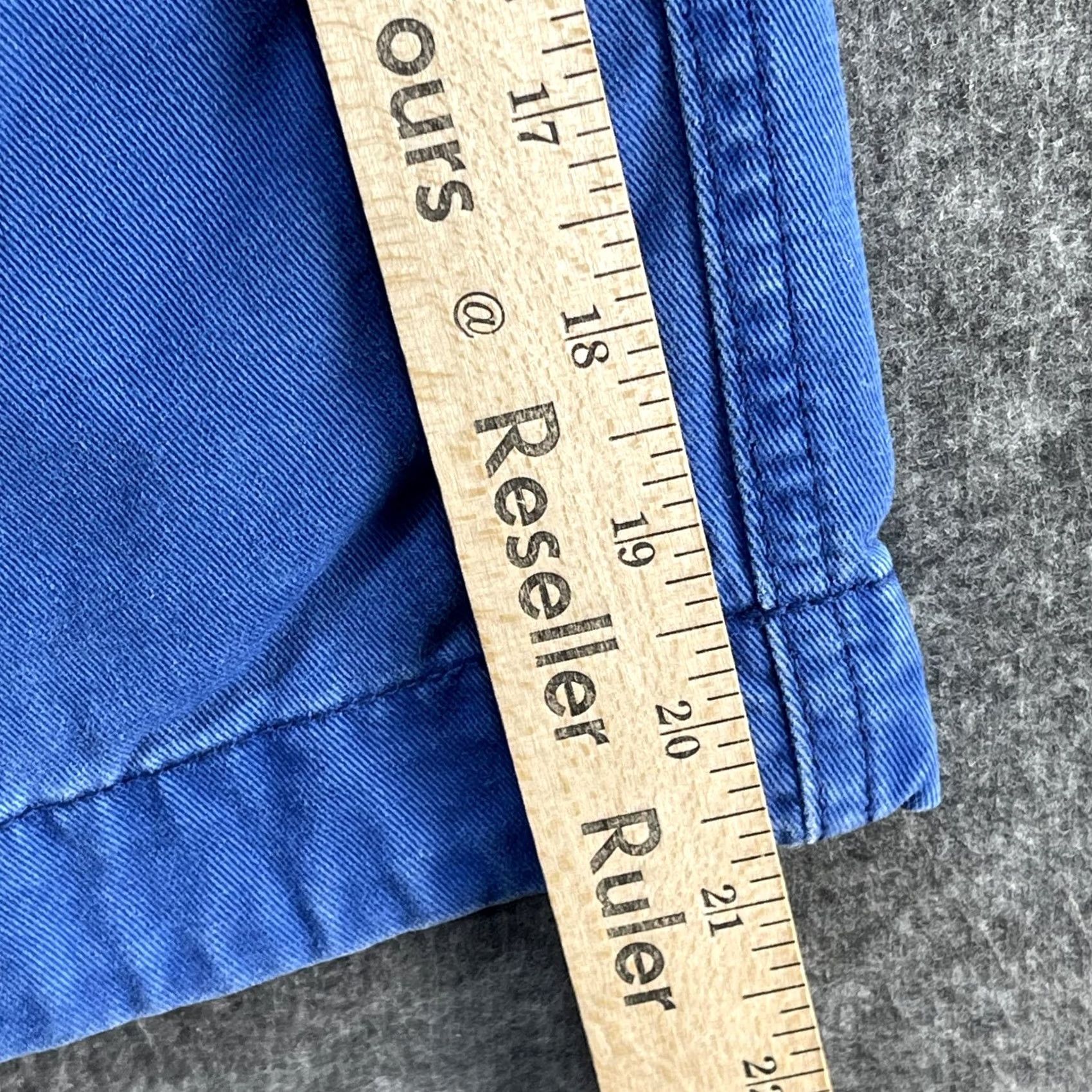 Vintage Aeropostale Shorts Mens 29 Blue Chino Twill Flat Front Casual Cotton Zip Fly Size US 29 - 8 Thumbnail