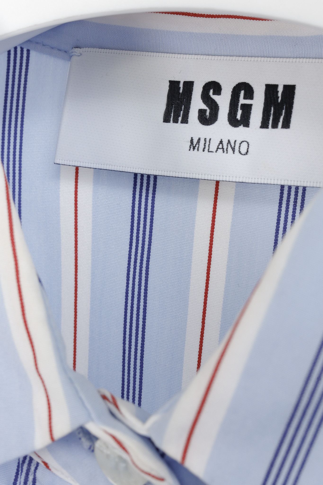 MSGM MSGM Milano Blue Striped Ruffled Arm Shirtdress Size M / US 6-8 / IT 42-44 - 4 Thumbnail