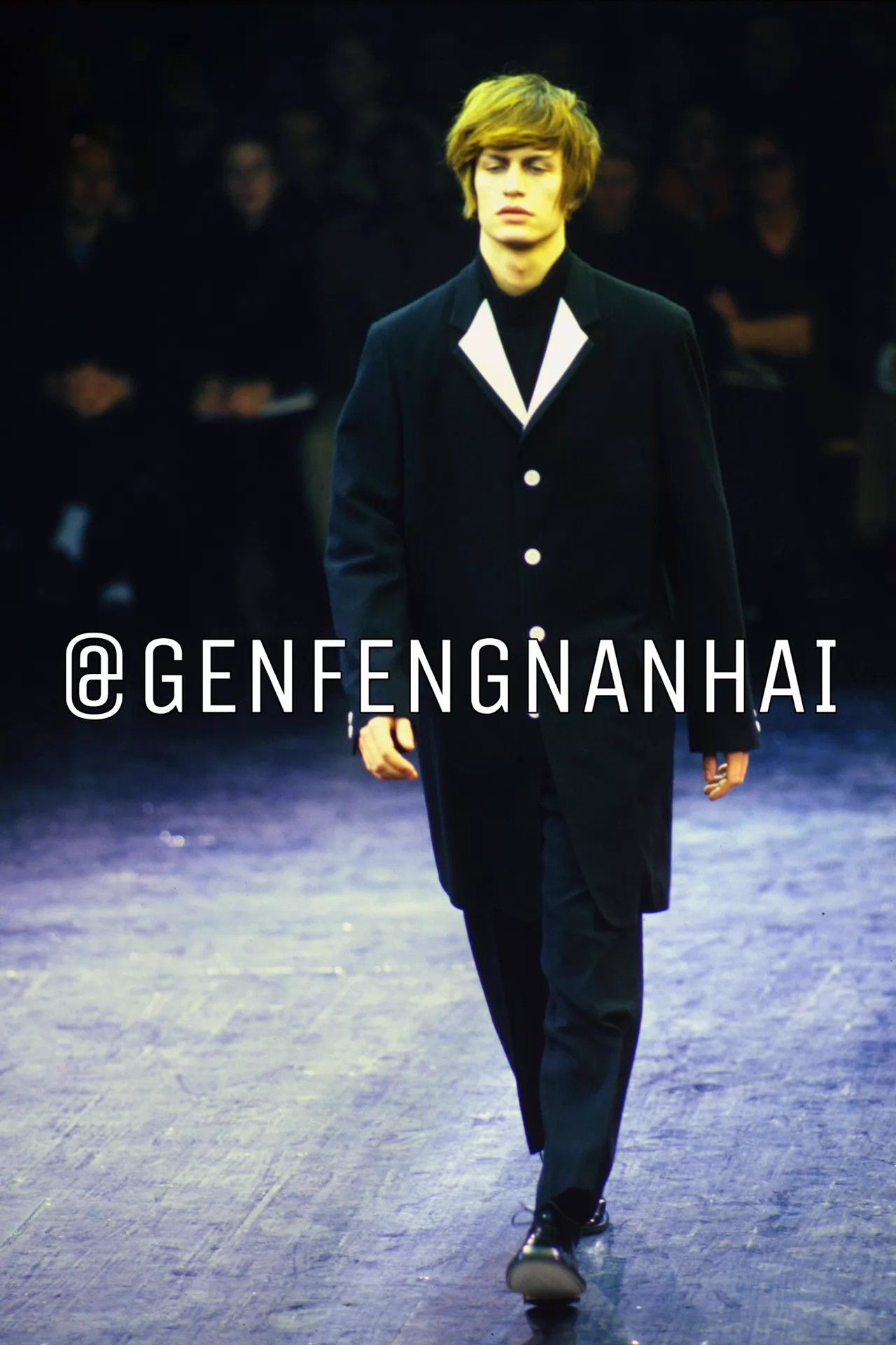 Yohji Yamamoto Yohji Yamamoto 97AW PH Black Silk Collar Wool Coat Size US M / EU 48-50 / 2 - 4 Thumbnail