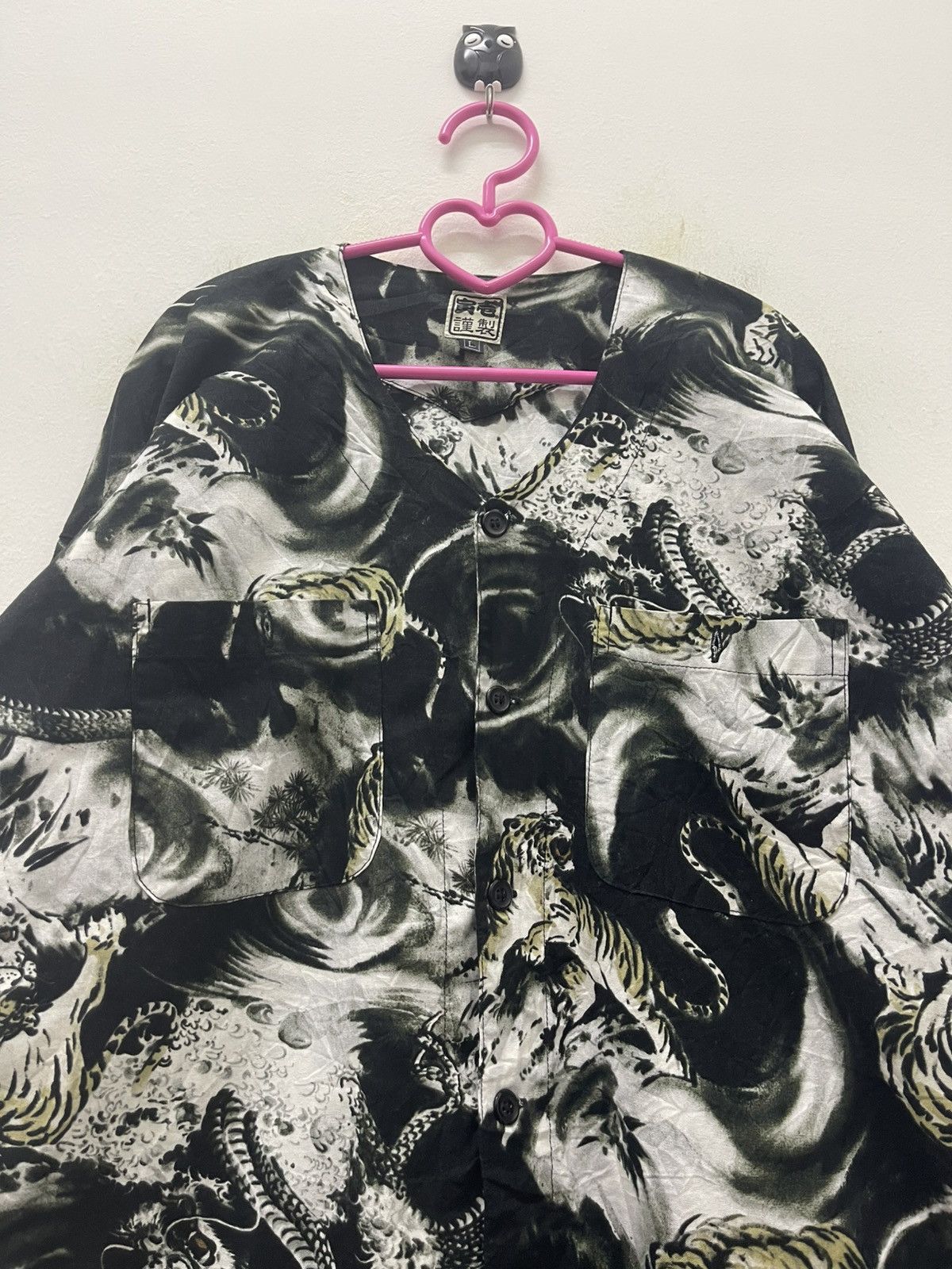 Hysteric Glamour Rare Vintage SUKAJAN Full All Over Print Button Up Size US L / EU 52-54 / 3 - 2 Thumbnail
