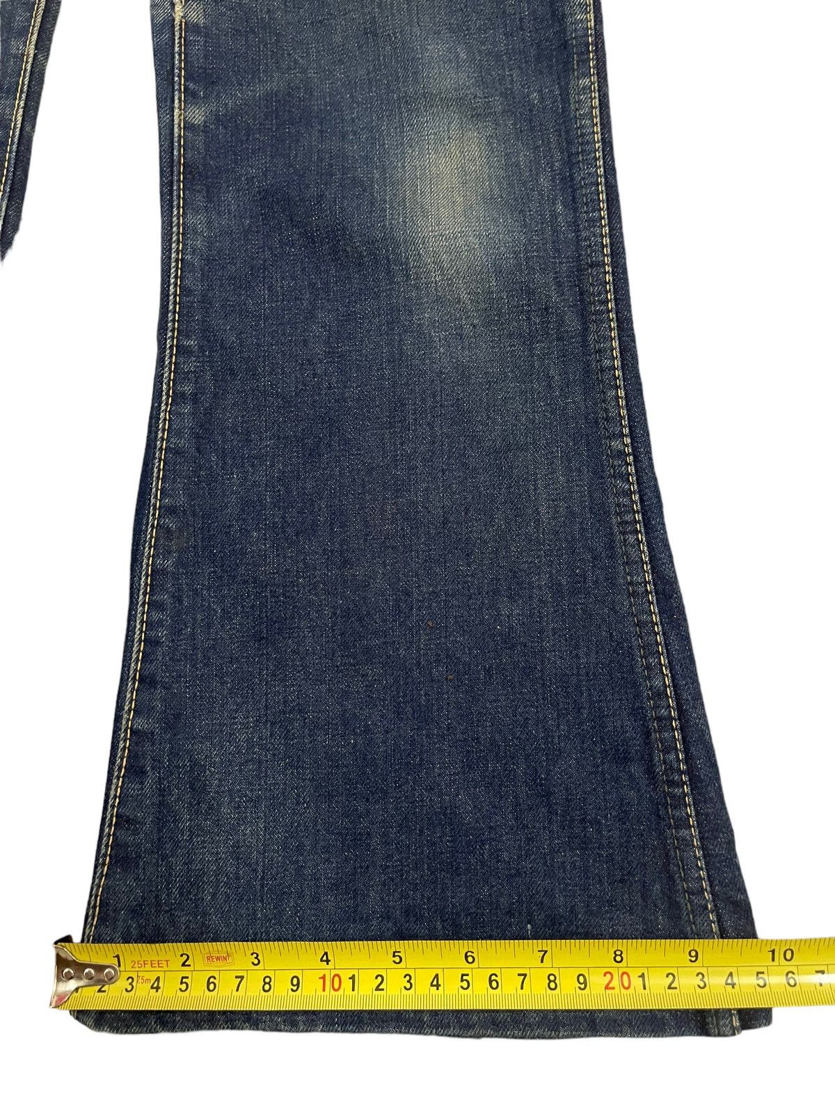 Big John Vintage Japan Big John Blue Wash Bell Bottom Flare Jeans Size US 30 / EU 46 - 15 Thumbnail
