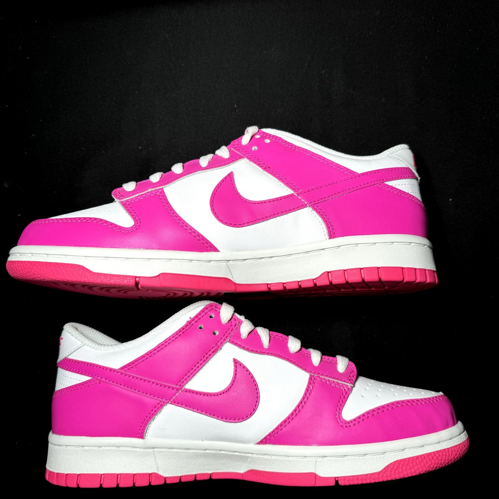 Jordan Brand × Nike Size 7 - Nike Dunk Low GS laser Fuchsia 2023 Shoes Size US 7 / EU 40 - 3 Thumbnail