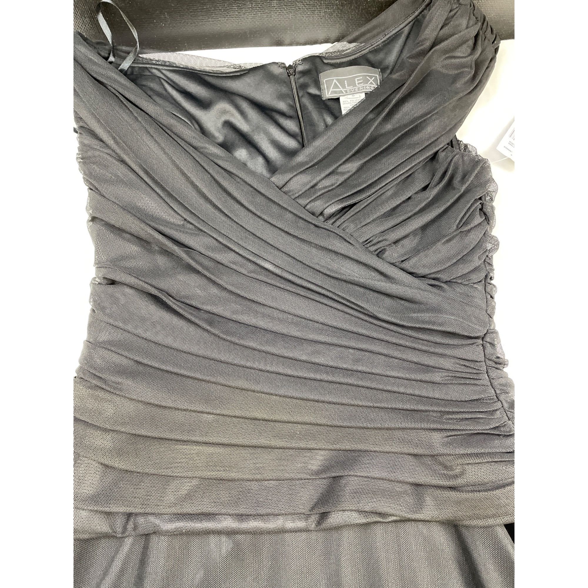 Other Alex Women's Black Evening Gown off the Shoulder/Dress/Maxi Size M / US 6-8 / IT 42-44 - 6 Thumbnail