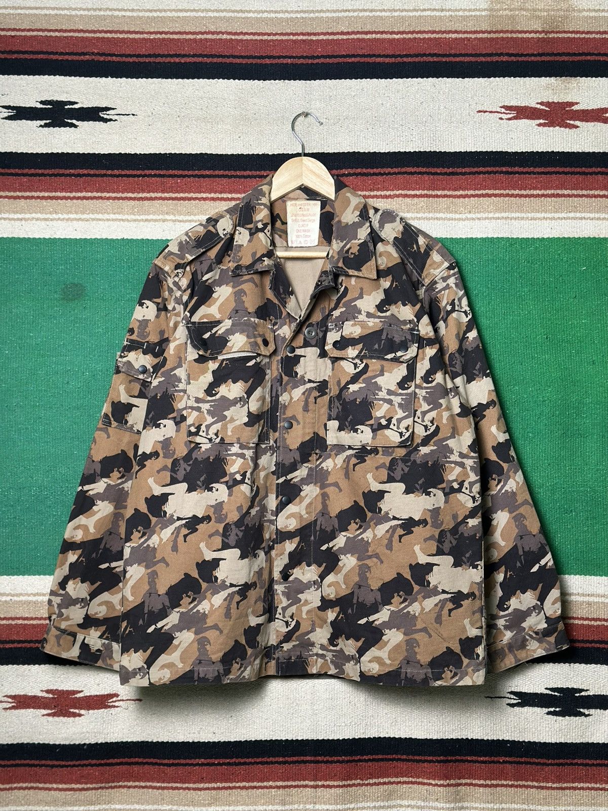 Japanese Brand RARE Hide and Seek Japan Vtg Military Workwear Jacket Size US L / EU 52-54 / 3 - 1 Thumbnail