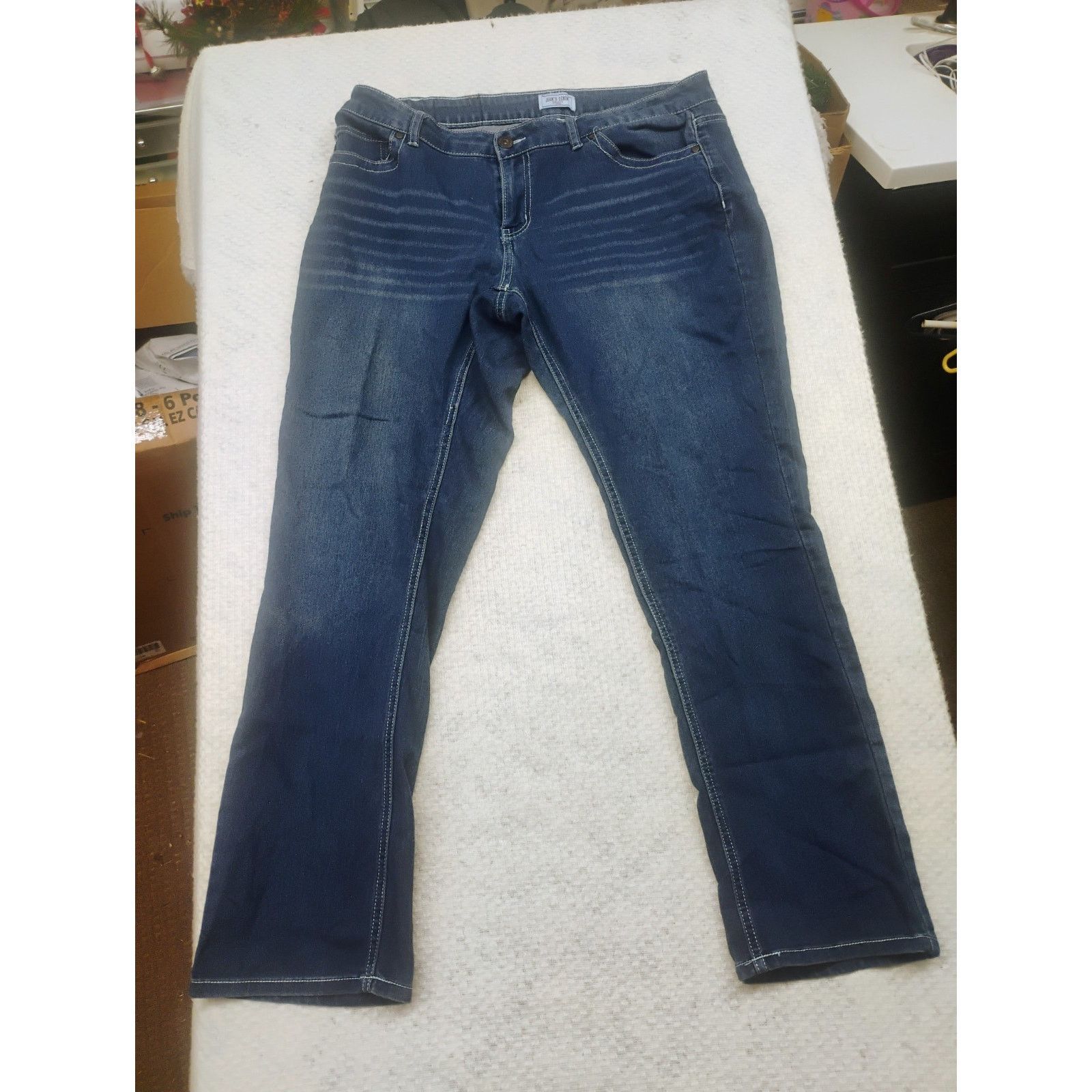 Other Jean’s Denim Women's 14W Bootcut Jeans Dark Wash Embroidered Size 28" / US 6 / IT 42 - 2 Thumbnail