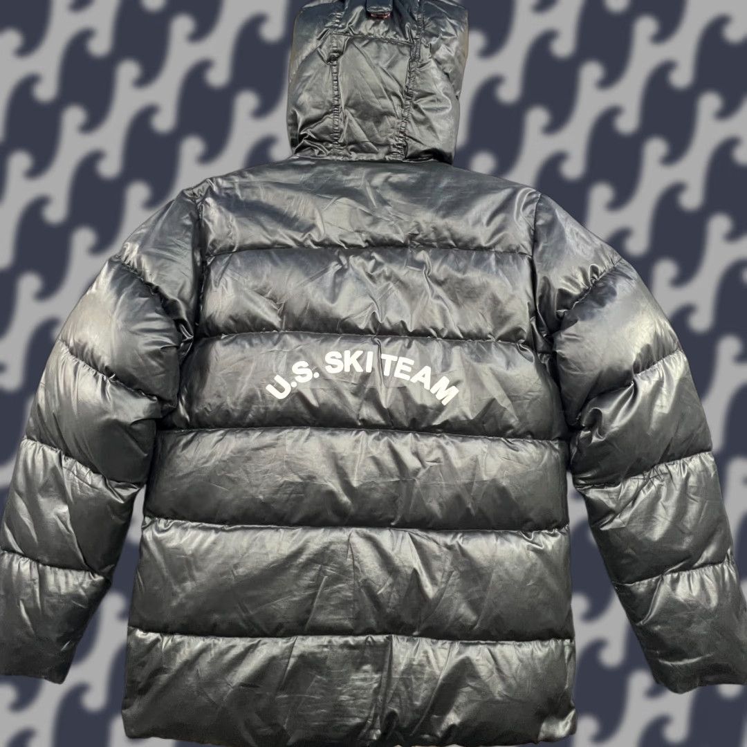 Vintage Bjorn Daehlie US Ski Team Goose Down Jacket Mens Medium Hooded XC Black Jacket Size US M / EU 48-50 / 2 - 1 Thumbnail