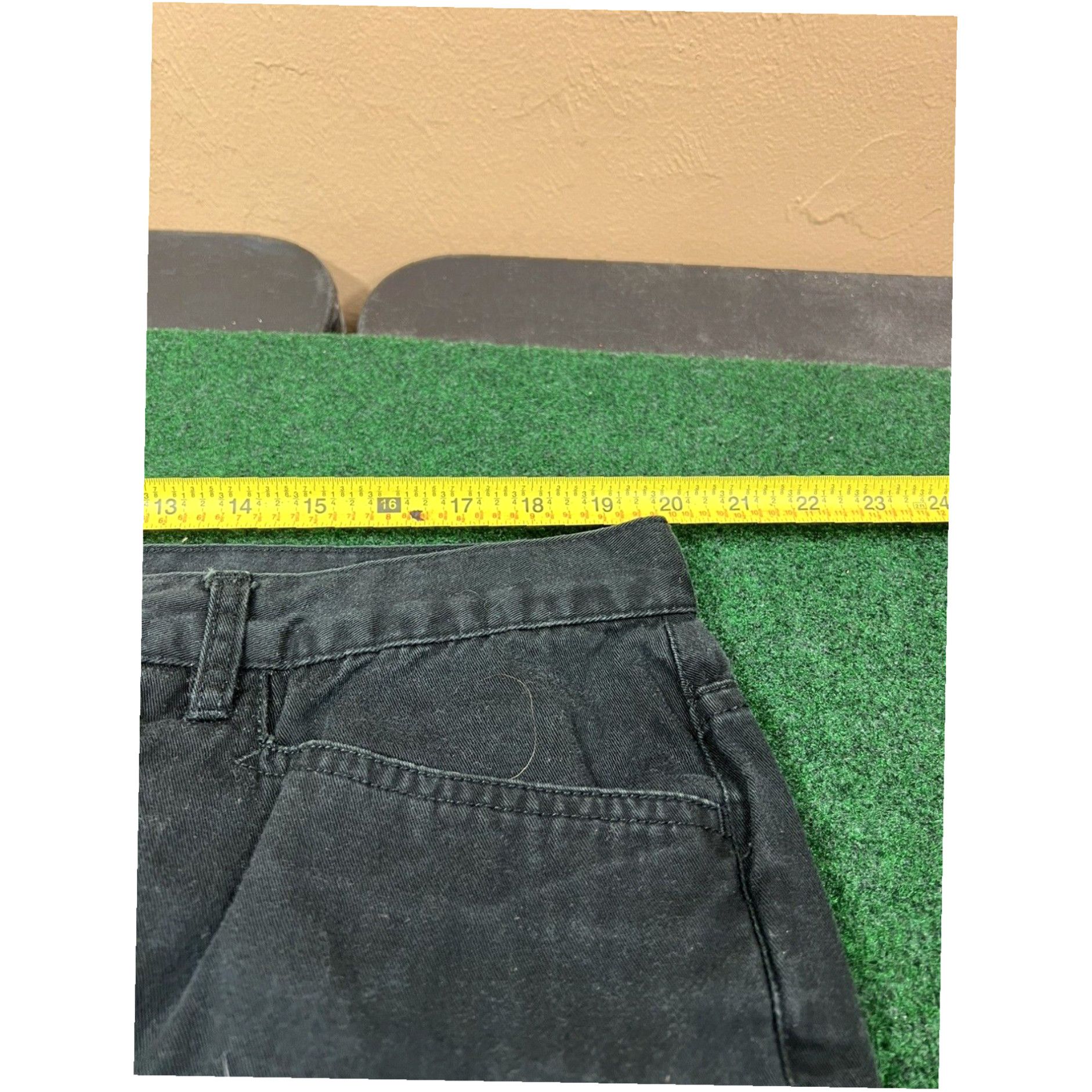 Ralph Lauren RALPH LAUREN Womens Capri Pants Trousers 18W W39 L20 Black Cotton Size 40" / US 18 - 5 Thumbnail