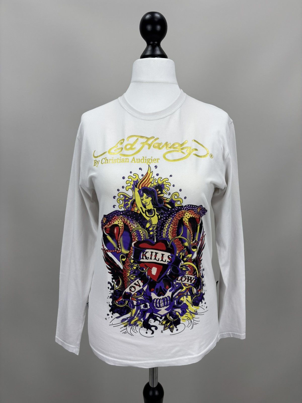 Ed Hardy Womens long sleeve Ed Hardy Size M Color White Size M / US 6-8 / IT 42-44 - 1 Thumbnail