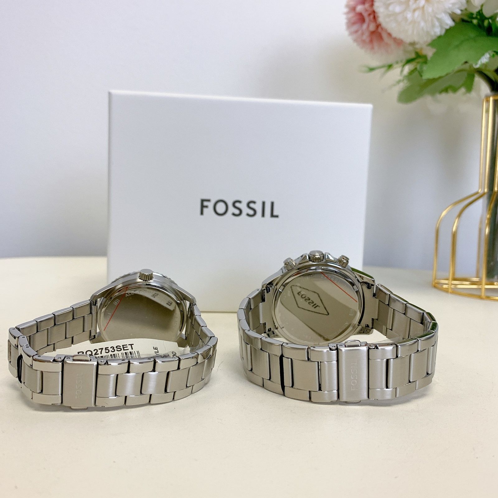 Fossil Fossil BQ2753SET His&Her Multifunction Stainless Steel Watch Size ONE SIZE - 6 Thumbnail