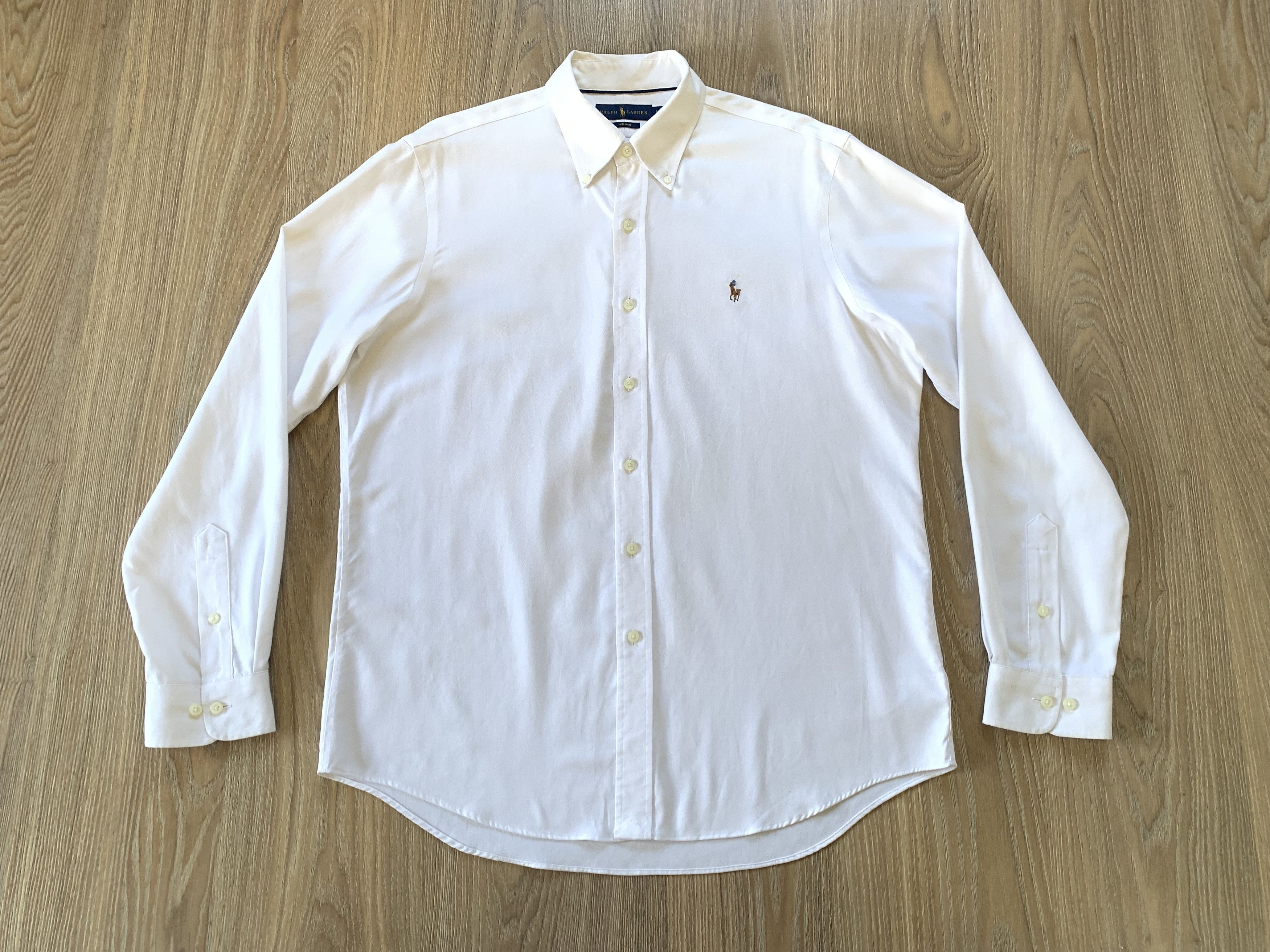 Polo Ralph Lauren Polo Ralph Lauren Non Iron White Cotton Shirt Button Up Size US L / EU 52-54 / 3 - 2 Thumbnail