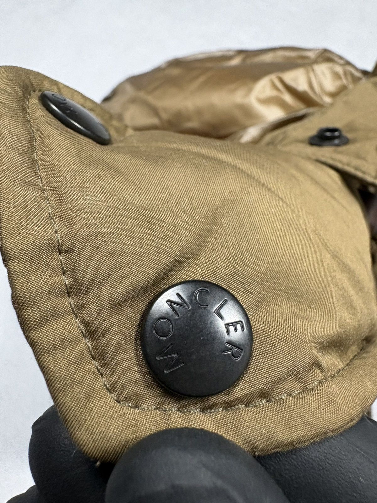 Moncler Moncler Detachable Down Hood With Real Fur Trim Brown Size ONE SIZE - 12 Thumbnail