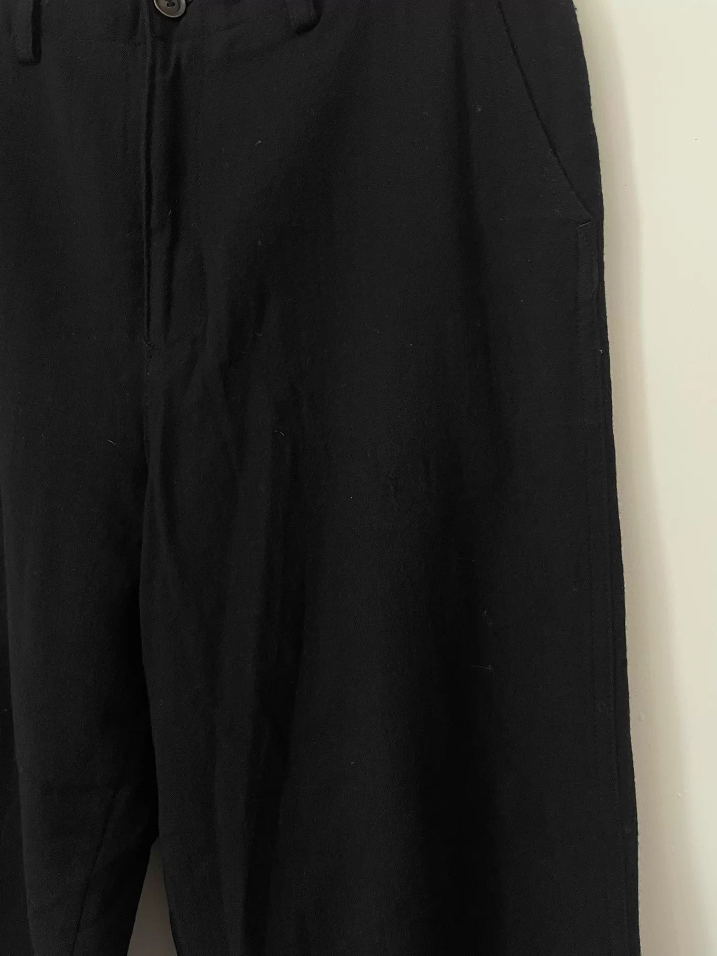 Yohji Yamamoto Yohji Yamamoto Y’s Vtg Black Wool Wide-Leg Pants 2 Size US 32 / EU 48 - 5 Thumbnail
